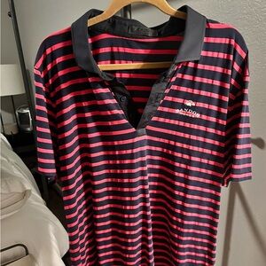G/Fore Stripe Polo - Bandon Dunes Course Logo
